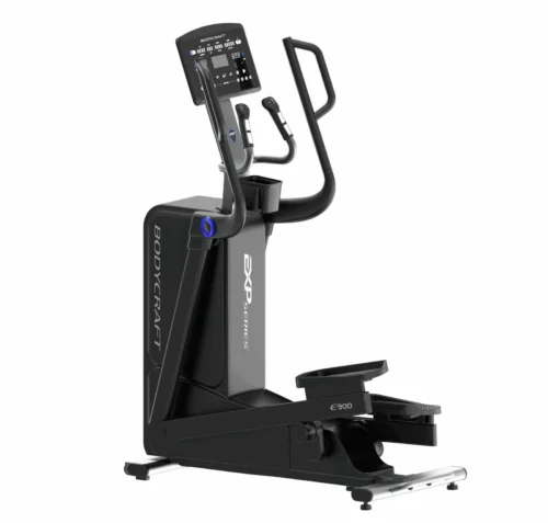 BodyCraft E900 elliptical with Touch LED console, three-quarter view