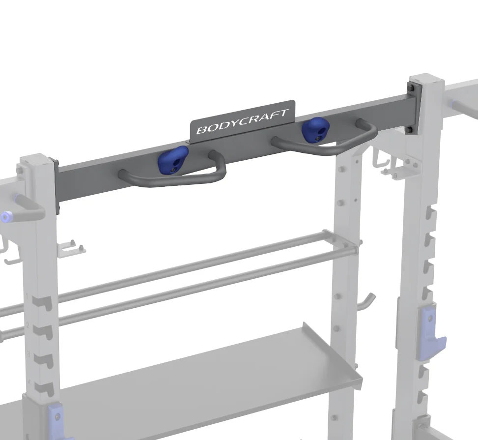 BodyCraft EXP CHR side connector and chin-up bar between two half racks
