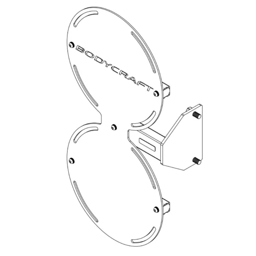 BodyCraft EXP CHR wall ball target plate and mounting bracket