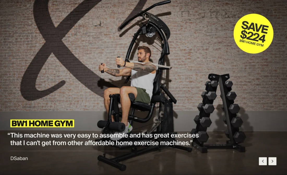 Centr BW1 Body Weight Home Gym – save $224
