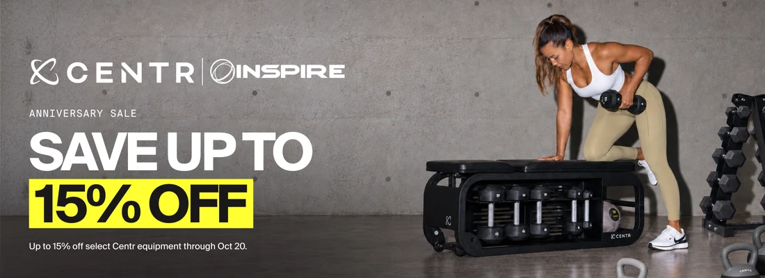 Centr & Inspire Anniversary Sale – up to 15% off select equipment through October 20