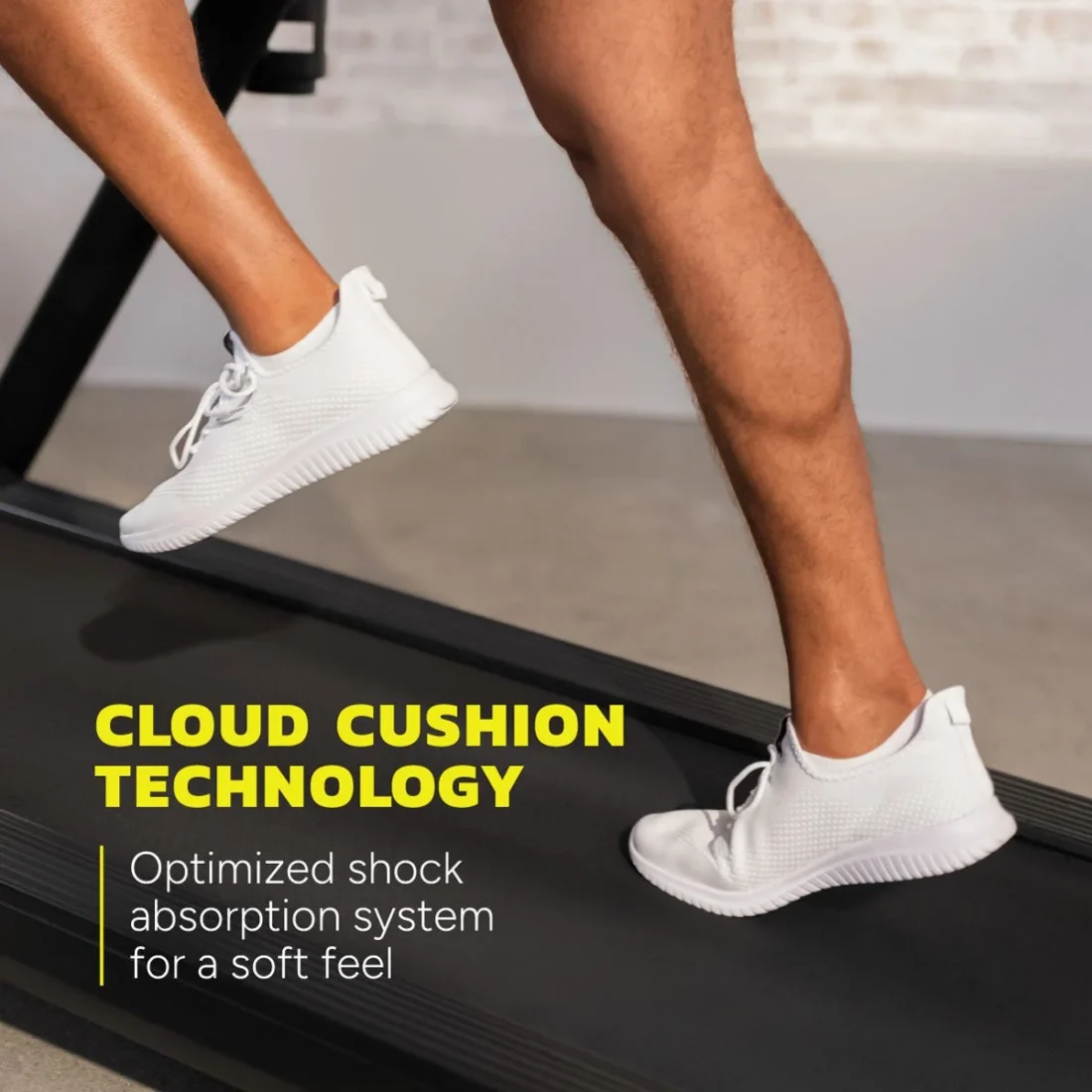 Close-up of running shoes on the Centr Runr-S Cloud Cushion deck