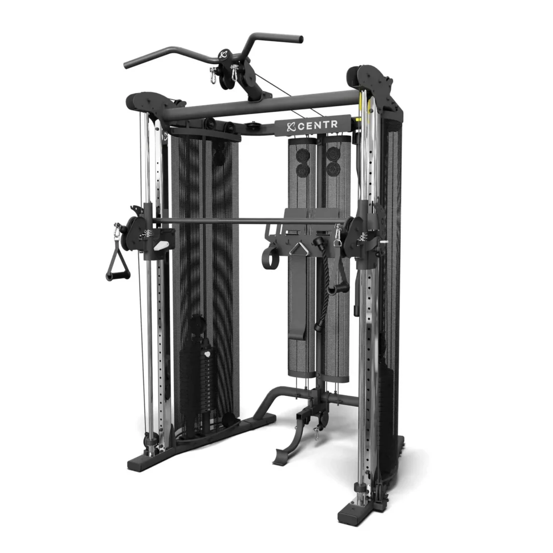 Inspire Series SF6 Smith functional trainer, three-quarter side view on white