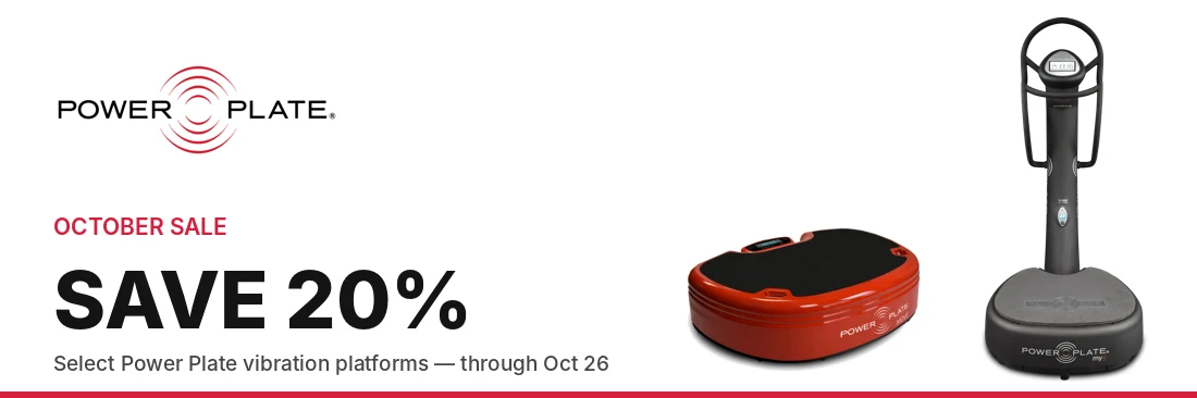 Power Plate October Sale 2026 – save 20% on select vibration platforms through October 26