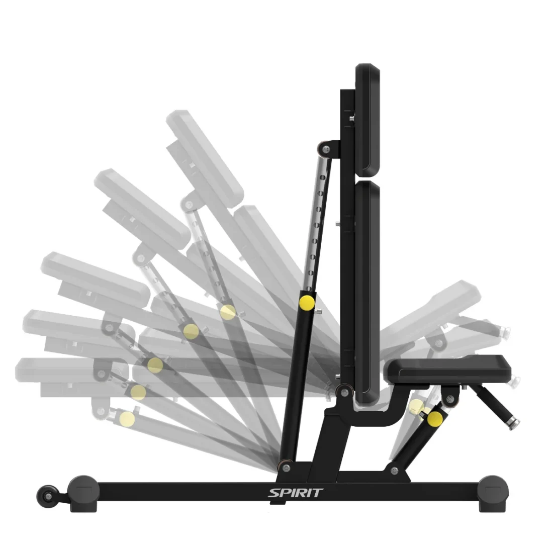 Spirit Fitness CSF-ADJB Adjustable Bench commercial strength equipment, backrest adjustment range
