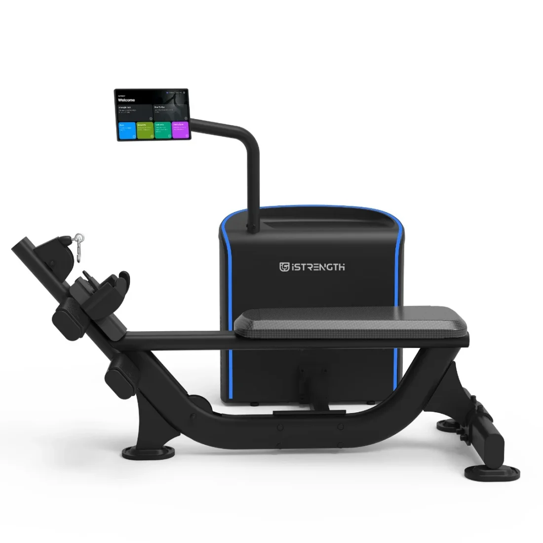Spirit Fitness CSI-LROW i-Strength Low Row commercial strength equipment, angled view