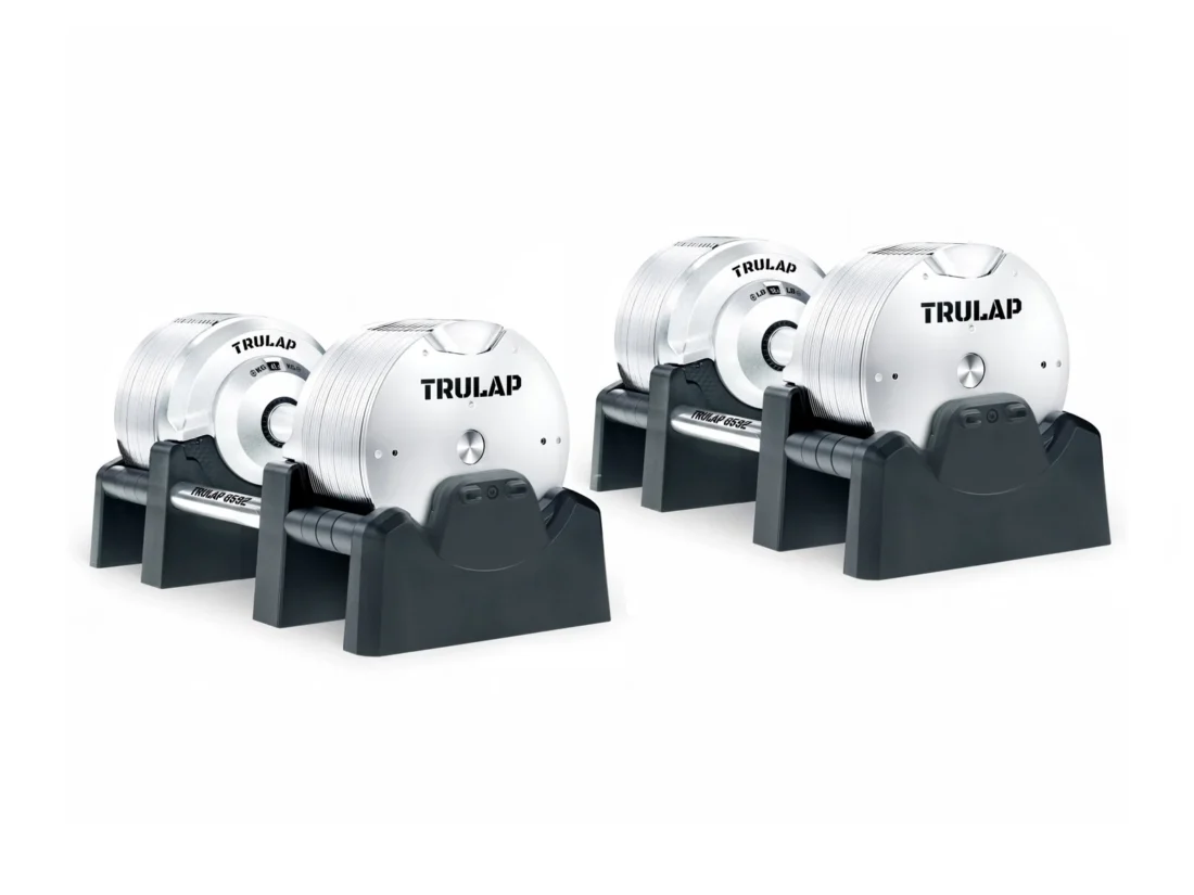 Trulap 8592 G4 pair from an angle showing the logo end plates and base profile