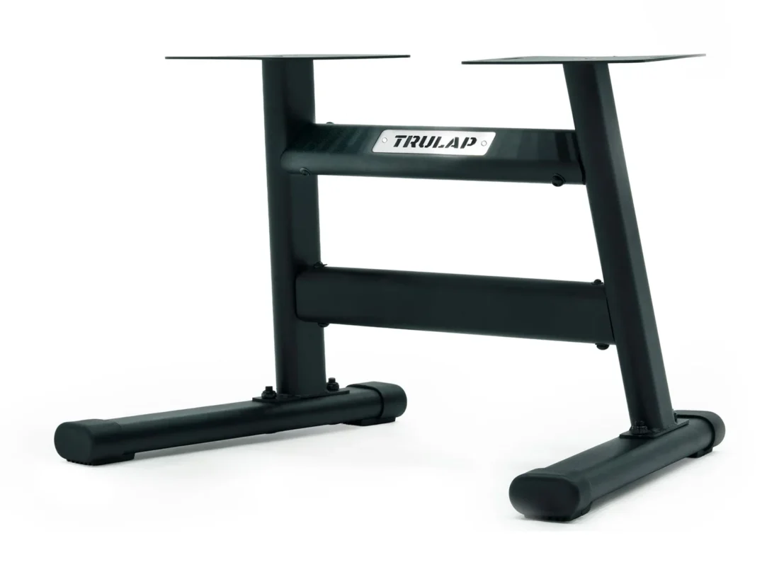 Trulap G2 dumbbell rack from the right three-quarter angle