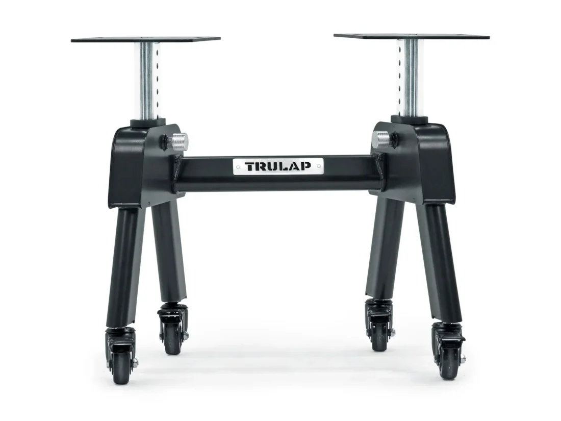 Trulap G3 rack with the telescoping columns raised to show the height adjustment